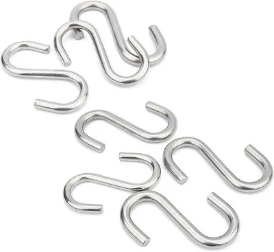 Produktbild von Famanu S-Haken 50 Stück - 304 Edelstahl - für Küche und Werkstatt