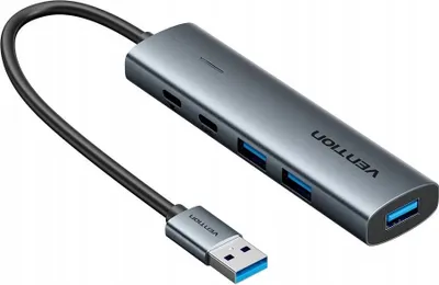 Produktbild von Vention TGXHB, USB 3.0, Grau, 1 Stück(e)