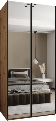 Produktbild von MEBLE KRYSPOL LUX 2 Schrank - 245,5x110x64cm - Artisan, Weiß, Schwarz