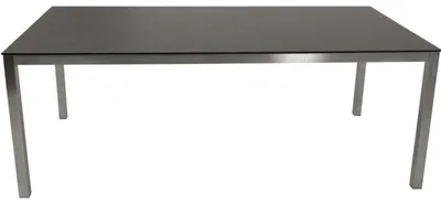 Produktbild von Gartentisch 200 x 74 x 100 cm Edelstahl Glas Anthrazit
