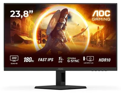 Produktbild von Gaming Monitor, AOC Q24G4RE, 23.8 Zoll, QHD, 180Hz, Fast IPS, 0.5ms