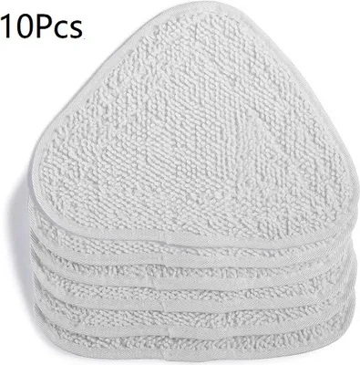 Produktbild von 10X Ersatzbezüge für Vileda Steam Dampfreiniger Ersatzbezug 100 Hot Spray Mop, Familienpackung, Weiß