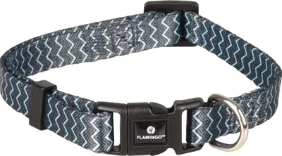 Produktbild von Flamingo Halsband Sinam grün/grau, Maße: 20-35 cm / 10 mm