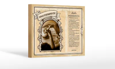 Produktbild von Holzschild Berufe 18x12 cm Ergotherapeutin emphatisch Dekoration