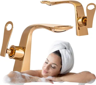 Produktbild von S-1143G Goldener Waschtischarmatur