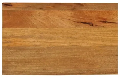 Produktbild von Tischplatte mit Holzleiste, Massivholz, Mangoholz, 60 x 30 cm