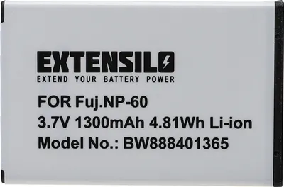Produktbild von EXTENSILO Akku kompatibel mit Magnex DC-5300 Kamera (1300 mAh, 3,7 V, Li-Ion)