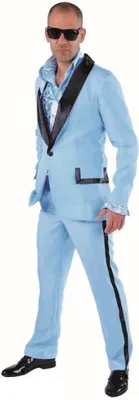 Produktbild von M214292-13-L hell blau Herren Smoking Jackett Hose Gr.L