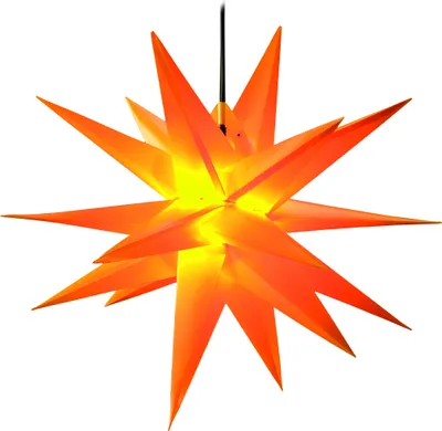 A star-shaped lantern.