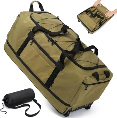 Imagen del producto de Mochila de viaje con ruedas, extensible, de 130-170 litros, de 36 pulgadas, para camping