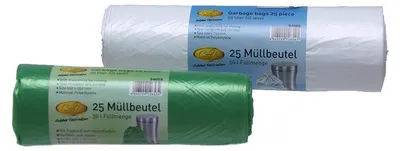 Produktbild von Abfallsackrolle 50 l - 25 Stück - Weiß