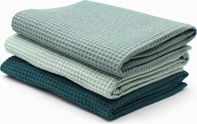 Produktbild von Waffelpique 3er Set je 0,5m x 1,5m Waffel Stoff 100% Baumwollstoff DIY Nähstoff Dekostoff zum Nähen Set04