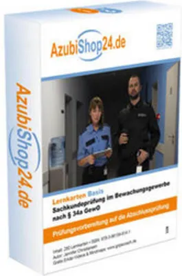 Immagine prodotto di Lernkarten Sachkundeprüfung im Bewachungsgewerbe nach § 34a GewO