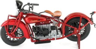 Produktbild von New Ray 1:12 Indian 4 1930 Motorrad Rot  Kinder Rot One Size