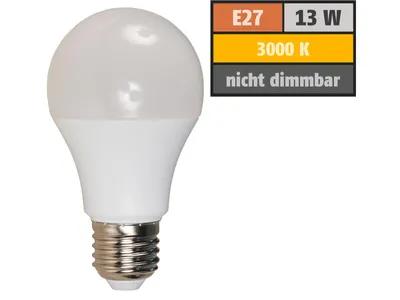 Zdjęcie produktu dla Żarówka LED Premium, E27, 13W, 1200lm, 200°, 3000K, ciepła biel, Ø60x139mm