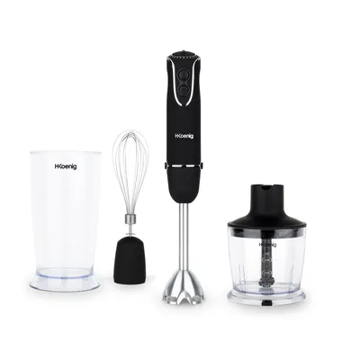 Immagine prodotto di Black hand blender. 850W. Turbo 5 speeds. H. Koenig