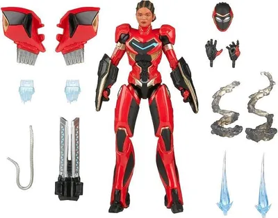 A deluxe action figure with accessories, displayed against a white background.