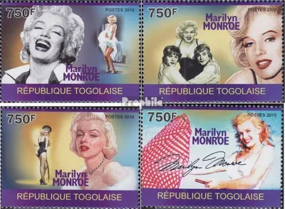 Produktbild von Briefmarken Togo 2010 Mi 3529-3532 (kompl.Ausg.) postfrisch Marilyn Monroe