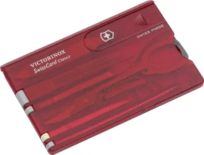 Immagine prodotto di Victorinox Swiss Card Classic rosso trasparente