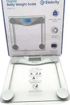Produktbild von Etekcity Personenwaage Digital Gewichtswaage Blauen Scales Medical Groß Stark Präzise;