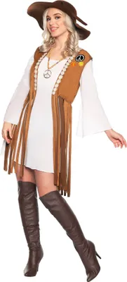 Produktbild von Boho Hippie Kleid Karneval Faschingskostüme Damen Größe: S