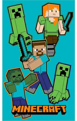 Zdjęcie produktu dla Ręcznik dziecięcy Minecraft Crawler 30x50 cm