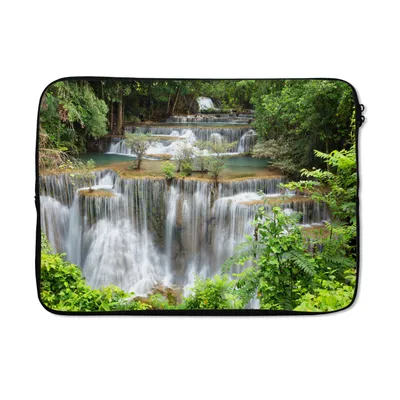 Produktbild von MuchoWow® Laptop Hülle 14 ZollWasserfälle - Thailand - Wald Laptoptasche - Laptoptasche - Stoßsicher - Schutzhaube