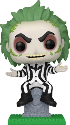 Obrázok produktu pre Beetlejuice POP! Plus Movies Vinyl Figur Beetlejuice w/tombstone 9 cm