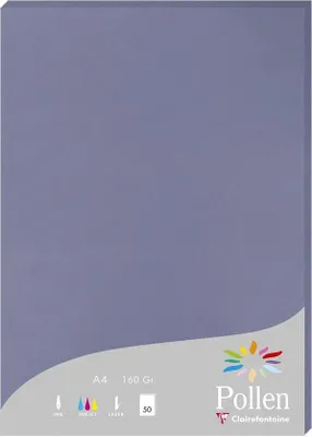 Produktbild von Clairefontaine Papier A4 Pollen 160g vergissm 50Bl