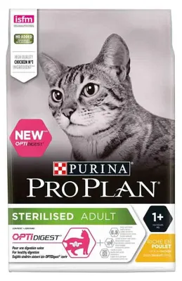 Zdjęcie produktu dla Purina Sterilised OPTIDigest, Dorosły, Kurczak, 3 kg, Zawiera przeciwutleniacze