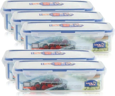 Produktbild von Lock&Lock HPL816T Frischhaltedose 800ml (5er Pack)