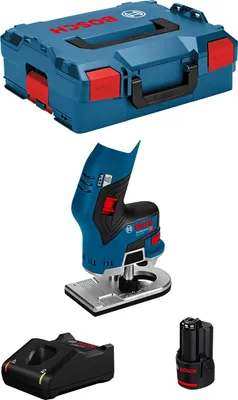 Produktbild von Kantenfräse BOSCH GKF 12V-8 (1 x 3,0 Ah + GAL12V-40 + L-Boxx 136)