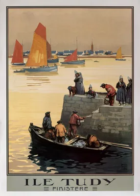 Image de Ile Tudy - 50x70cm Affiche Poster