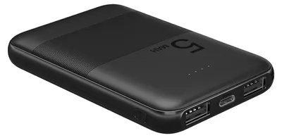 Produktbild von Goobay Portable Powerbank 5.000 mAh 2x USB 1x USB C Output 1x Micro USB Input