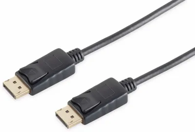 Produktbild von 5m DisplayPort Kabel 4K 1.2 Stecker-Stecker schwarz eingerastet Ultra HD (4K) Support