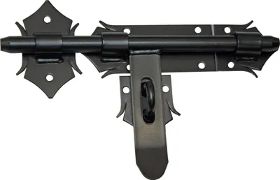 Produktbild von Türriegel Torriegel Schubriegel Torschieber 270 / 16 Schlossriegel Verziert Schwarz