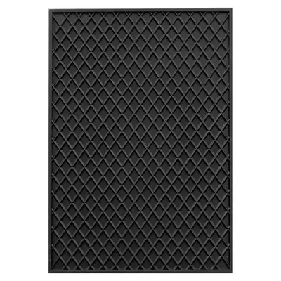 Produktbild von Rechteckmatte, Gummi, 53 cm x 70 cm, schwarz von PETEX