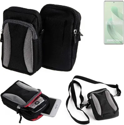 Produktbild von K-S-Trade Holster Schutz Hülle kompatibel mit Infinix Zero 30 5G Handy Hülle Gürteltasche Umhängetasche mit Zusatzfach schwarz