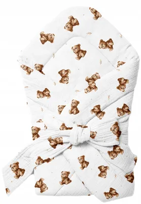 Produktbild von Baby-Einschlagdecke / Pucktuch Aus Musselin (Crinkle-Musselin) 75 × 75 Cm
