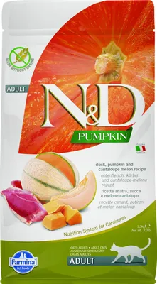 Produktbild von Farmina Pet Food N&D Pumpkin, Adult, Ente, 1,5 kg, Getreidefrei, Gluten-frei, Antioxidantien enthalten