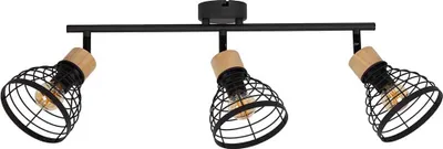 Produktbild von Deckenleuchte, 3 Flammig, Spots beweglich, schwarz, B 50 cm