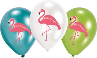 Obrázek produktu pro Latexový balónek 6ks plameňák 27,5cm