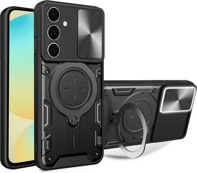 Produktbild von Techsuit CamGuard Pro Back Cover Hülle für Samsung Galaxy S24 FE - Schwarz