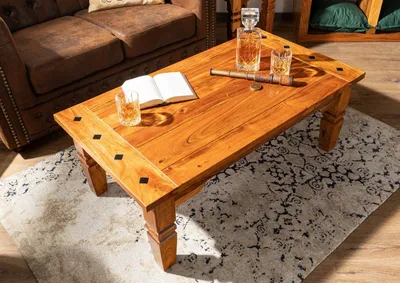 Produktbild von MASSIVMOEBEL24 Couchtisch Akazie 110x60x40 honig lackiert OXFORD #0428