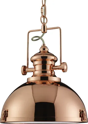 Produktbild von Zeitgenössische Aufhängung Louisiana Stahl Kupfer Polycarbonat 1 Licht E27