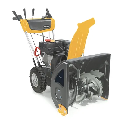 Produktbild von STIGA Benzin Schneefräse ST 3256 P | 212cm³ Motor mit 6 PS | 55 cm Arbeitsbreite | 5 Vorwärts + 1 Rückwärtsgang | Perfekt für Einfahrt und Bürgersteig