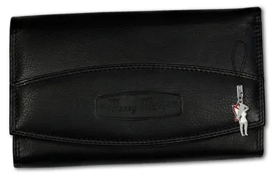 Produktbild von Money Maker RFID Blocker Damen Kellnerbörse schwarz Echtleder D2OPJ719S