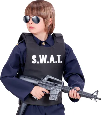 Produktbild von S. W. A. T. Weste Kinderweste - SWAT Spezial Komando Polizei flexibel