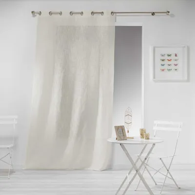 Zdjęcie produktu dla Firana do salonu z efektem lnu 140 x 240 cm, HALTONA