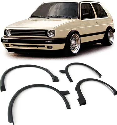 Zdjęcie produktu dla Przedłużenia nadkoli Przedłużenia błotników nadkoli do VW Golf 2 z lat 1987-1991